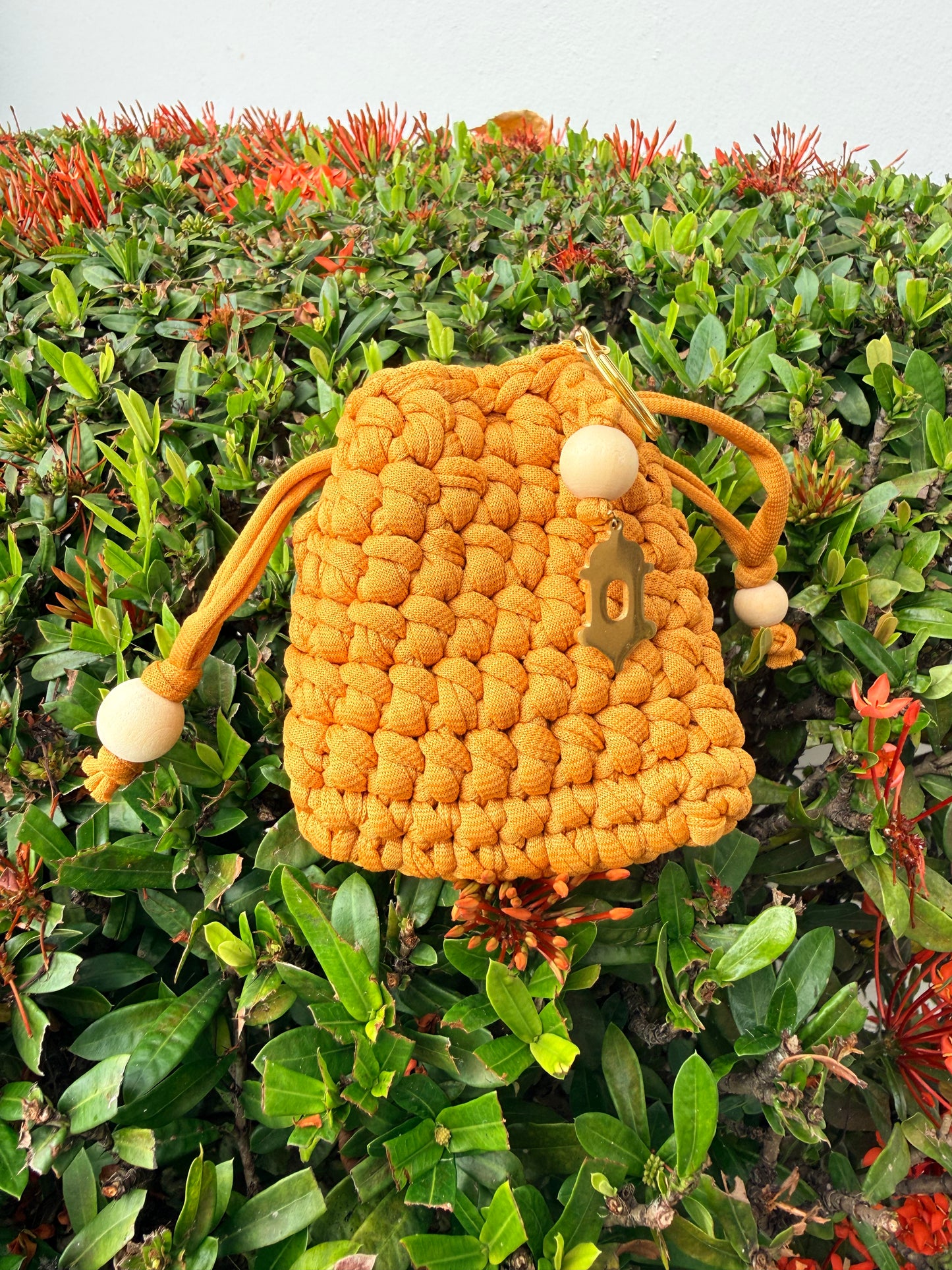 Mini Carterita Tejida Crochet | Llavero Boho Handmade | Bag Charm Artesanal