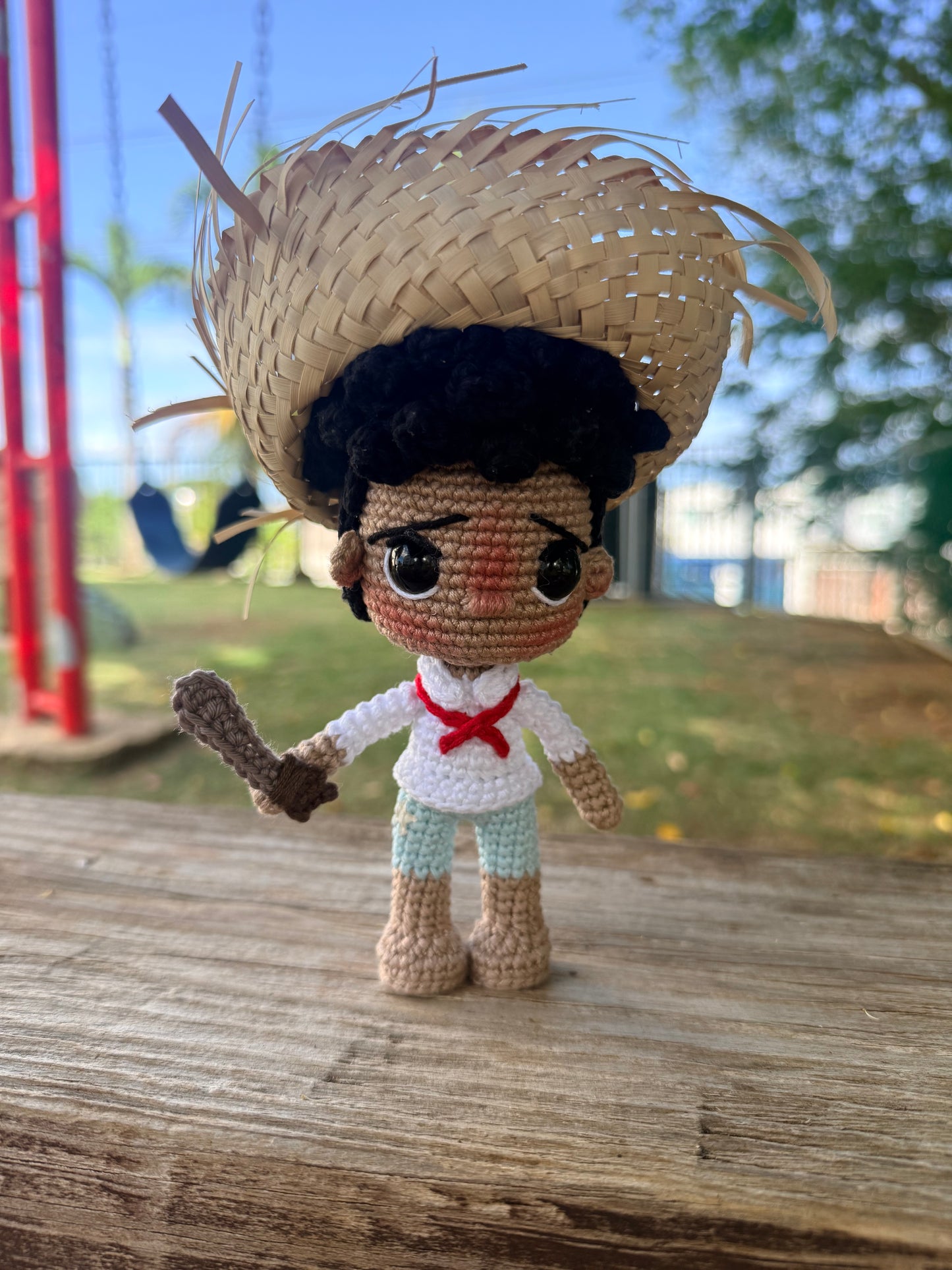 Pareja de Jíbaros en Crochet | Artesanía Puertorriqueña Hecha a Mano