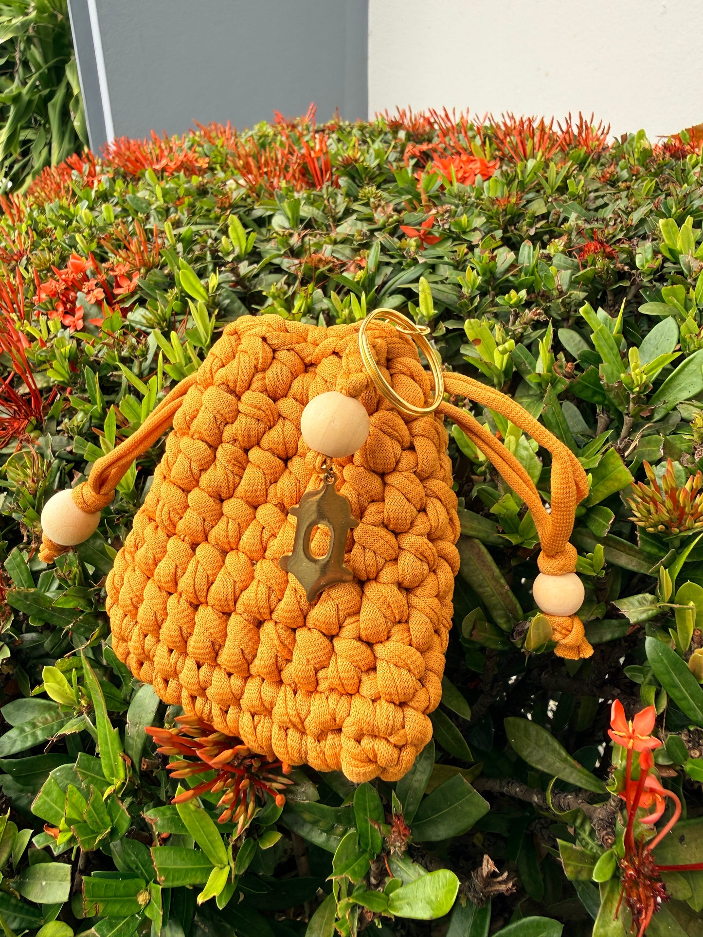 Mini Carterita Tejida Crochet | Llavero Boho Handmade | Bag Charm Artesanal