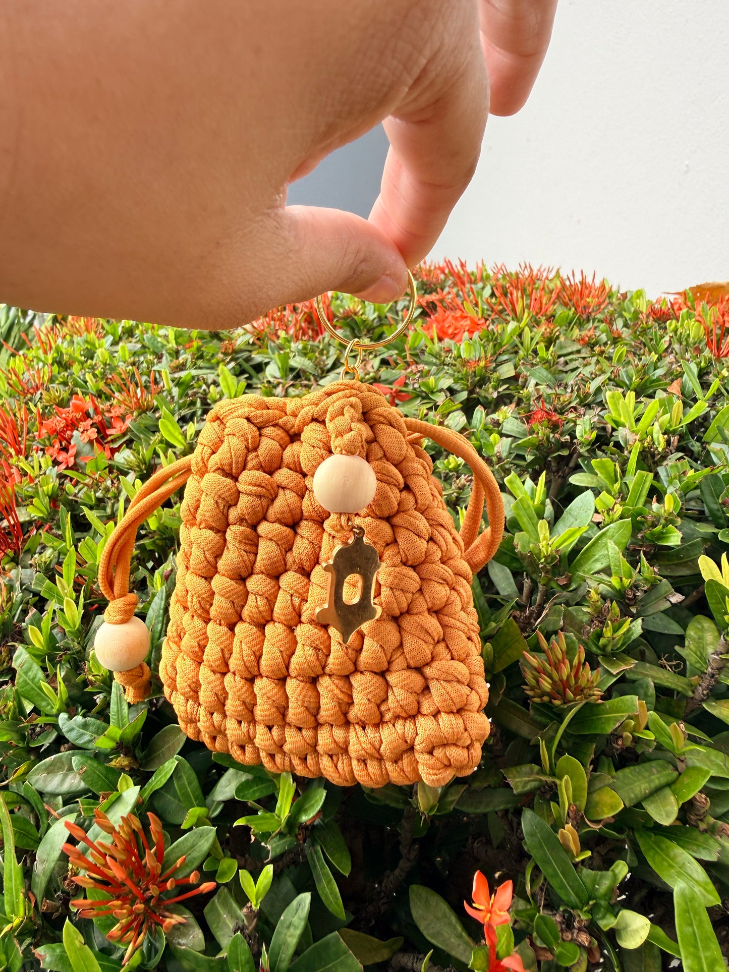 Mini Carterita Tejida Crochet | Llavero Boho Handmade | Bag Charm Artesanal