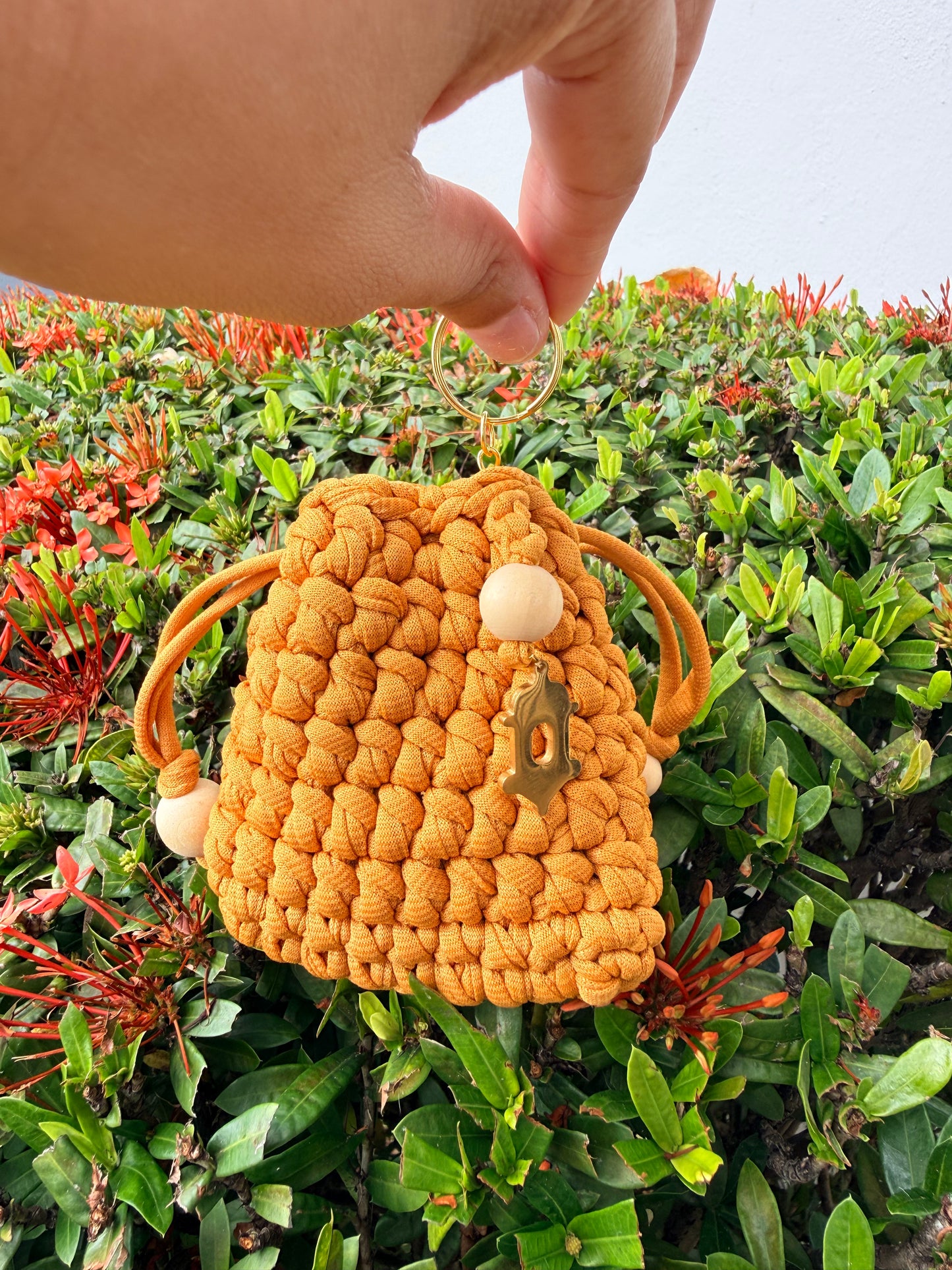 Mini Carterita Tejida Crochet | Llavero Boho Handmade | Bag Charm Artesanal