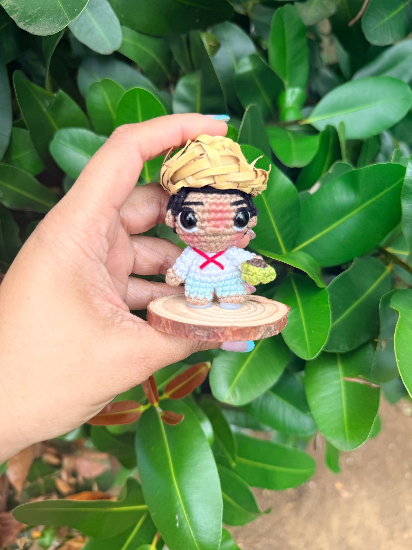 Mini Jíbaros Puertorriqueños en Crochet con Tacita de Café | Decoración Boricua Handmade