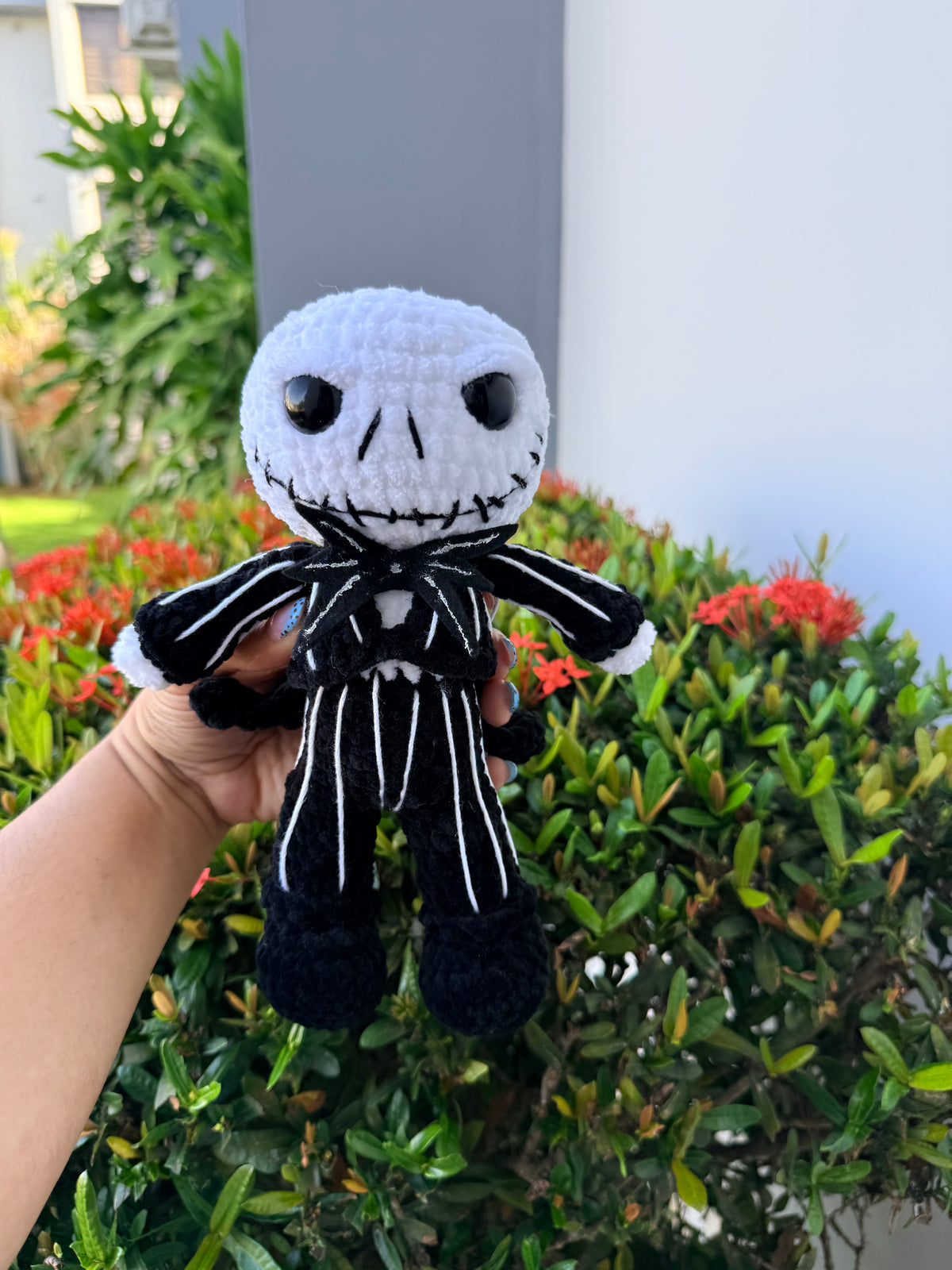 Peluche Tejido Rey Esqueleto de Halloween | Amigurumi Hecho a Mano