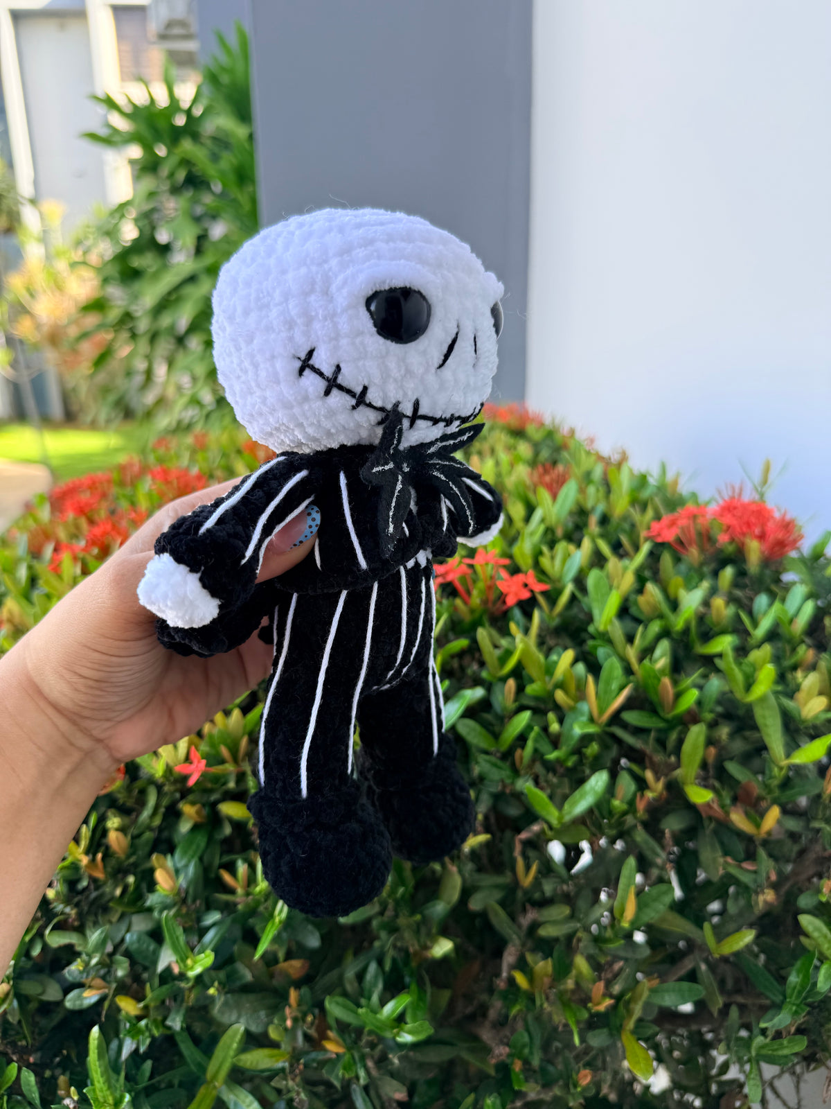 Peluche Tejido Rey Esqueleto de Halloween | Amigurumi Hecho a Mano