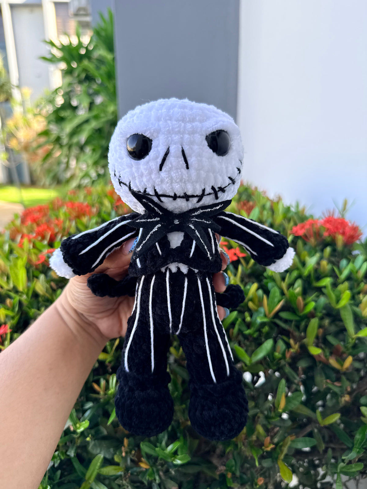 Peluche Tejido Rey Esqueleto de Halloween | Amigurumi Hecho a Mano