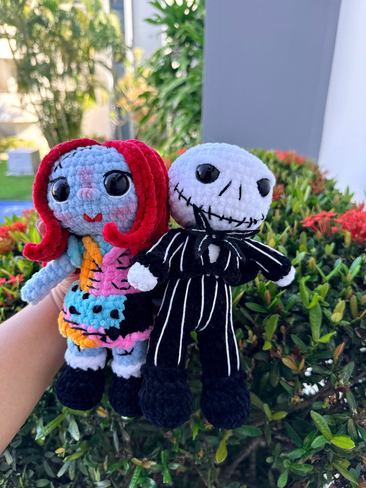 Set de Peluches Pareja Enamorada de Halloween | Amigurumi Hecho a Mano