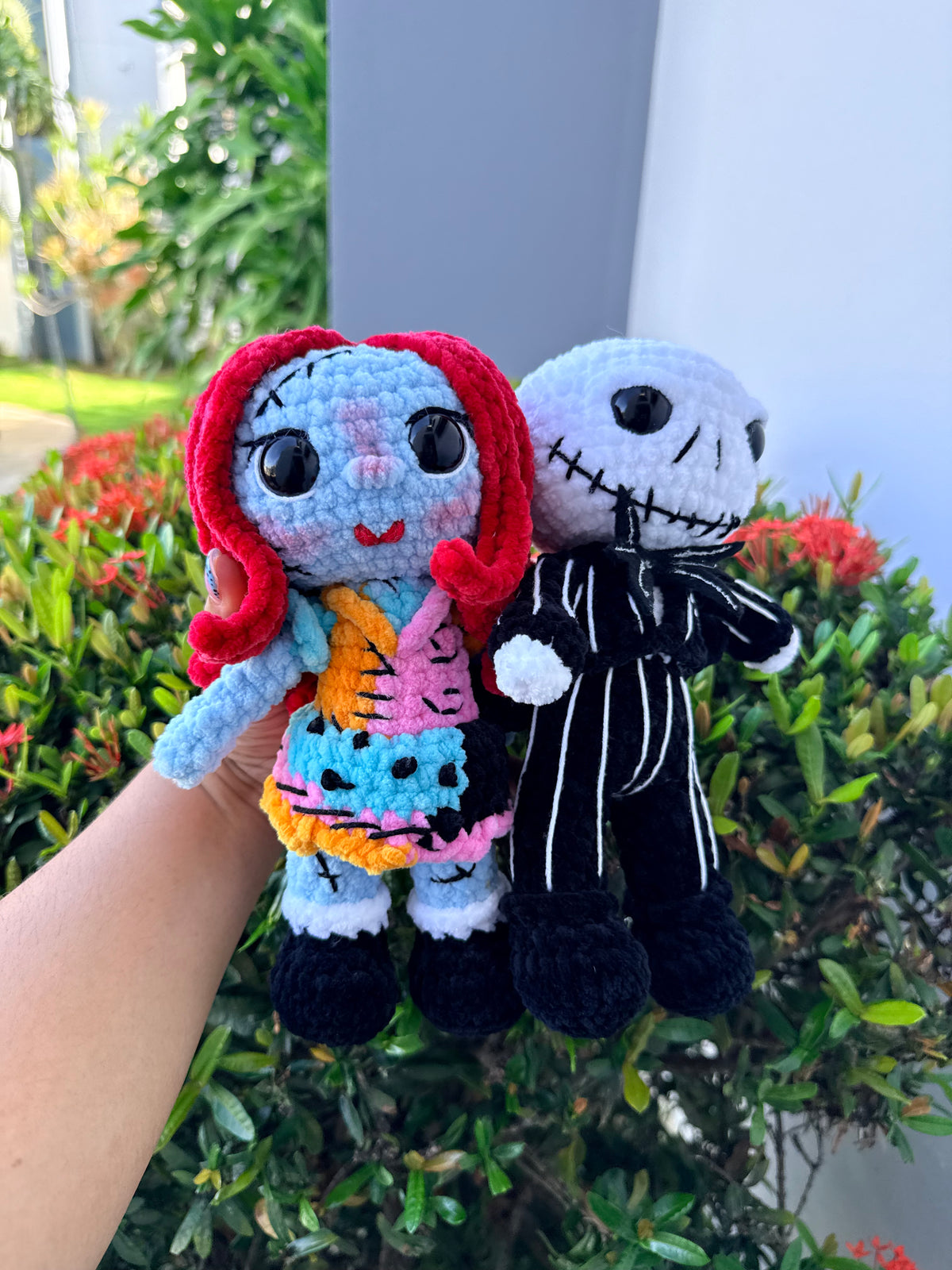 Set de Peluches Pareja Enamorada de Halloween | Amigurumi Hecho a Mano