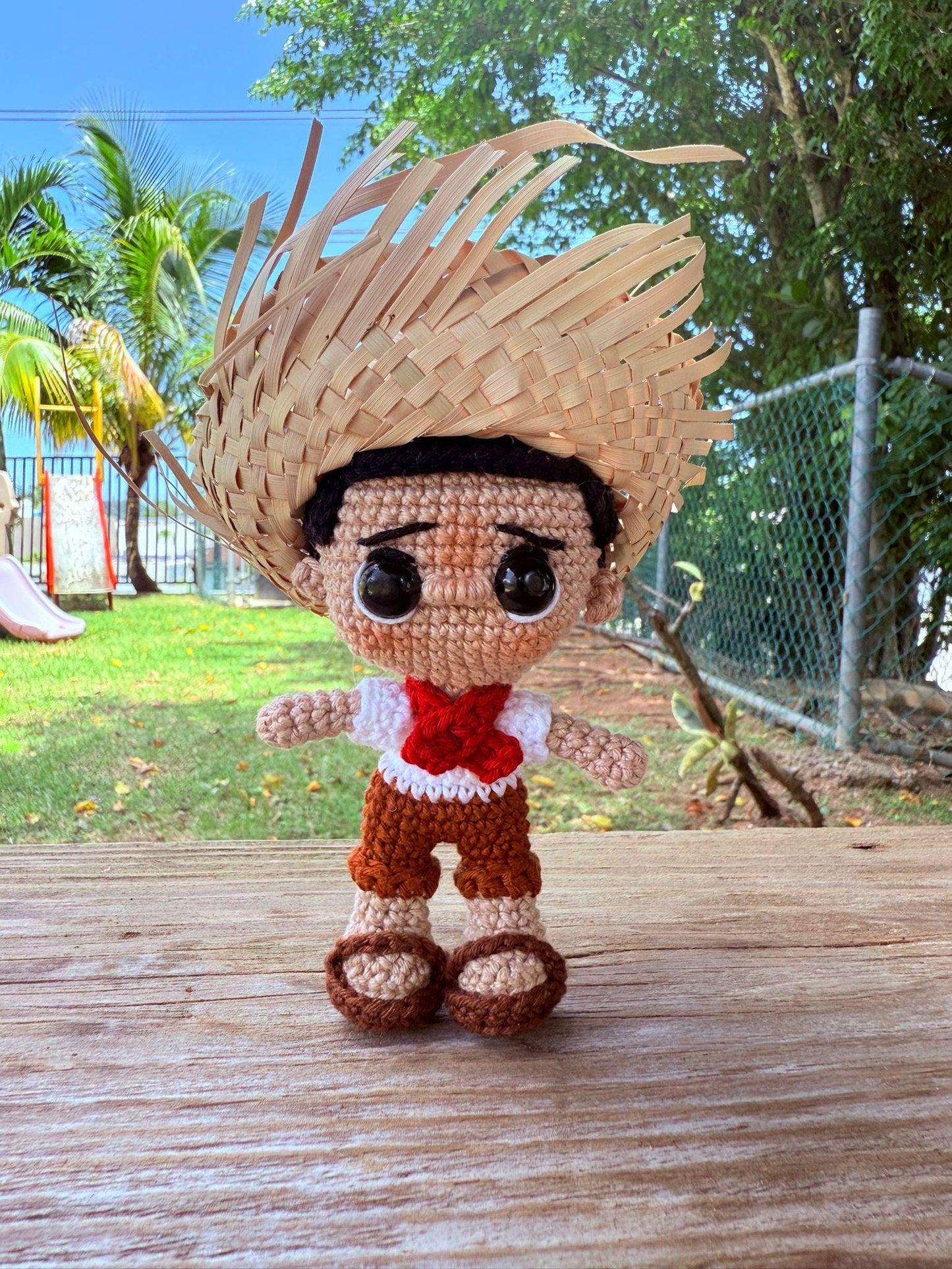 Jíbaro Puertorriqueño Amigurumi | Muñeco Boricua Hecho a Mano en Puerto Rico